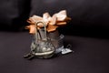 Love decorative lock with a bow and accessories
