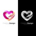 Love design with arrow, Abstract charity , love care