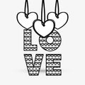 Love design. romantic icon. Colorful illustration, vector Royalty Free Stock Photo