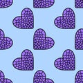 Love doodle seamless pattern. repeat pattern background design