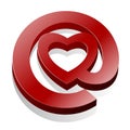 Love Email Heart @ icon
