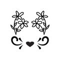 love flower icon vector illustration design Royalty Free Stock Photo