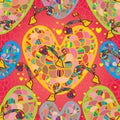 Love flower seamless pattern