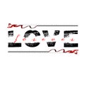 Love forever typography motivational positive slogan