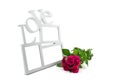 love frame, rose