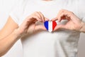 Love France.  French patriotism concept Royalty Free Stock Photo