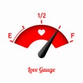 Love gauge Royalty Free Stock Photo