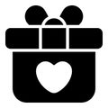 love gift, box black Royalty Free Stock Photo