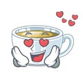 In love ginger tea in the cartoon shape