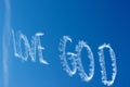 Love God in the sky Royalty Free Stock Photo