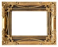 Love gold frame Royalty Free Stock Photo