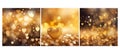 love golden heart bokeh background