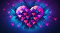 love graphic heart background Royalty Free Stock Photo