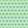 Love green horizontal stripe St. Patrick seamless pattern