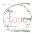 Love hand drawn vector illustration