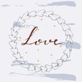 Love hand drawn vector illustration