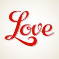 Love hand lettering