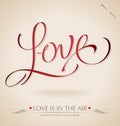 Love hand lettering (vector)