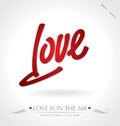 Love hand lettering (vector)