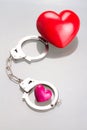Love in handcuffs Royalty Free Stock Photo
