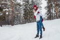 Love - Happy couple having fun smiling happy laughing together on romantic holidays. Young man giving piggyback ride to Royalty Free Stock Photo