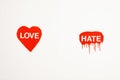 Love and hate. Royalty Free Stock Photo