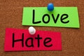 Love Hate Concept Royalty Free Stock Photo