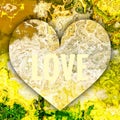 Love Heart Abstract Background. Girlfriend Boyfriend Husband Wife