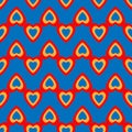 Love heart abstract colorful seamless pattern Royalty Free Stock Photo