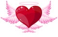 Love heart angel icon