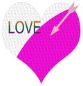 Love heart and arrow