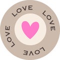 Love Heart Badge