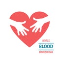 Illustration for the World Blood Donor Day.