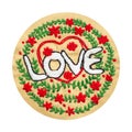 love heart flower mind spiritual craft healing mental embroidery mandala handmade leisure hobby sewing illustration design art