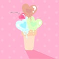 Love heart icecream