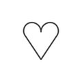 Love heart line icon Royalty Free Stock Photo