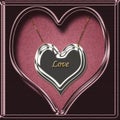 Love heart necklace Royalty Free Stock Photo