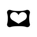 Love heart pillow icon
