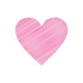 LOVE HEART PINK MAGENTA CONCEPT ICON ISOLATED VECTOR