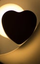 Love heart shape silhouette abstract