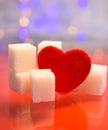 Love heart sugar valentine red dessert