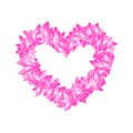Love Heart symbol Crystal diamond 3D virtual set illustration Royalty Free Stock Photo