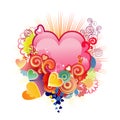 Love heart / valentine's or wedding / vector