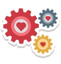 Love, heart Vector Icon editable Royalty Free Stock Photo
