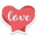 In love heart Vector Icon editable Royalty Free Stock Photo