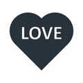 Love on heart Vector icon which can easily modify or edit