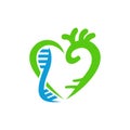 Love Hearth DNA Aorta Medical Logo