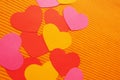 Love hearts abstract background Royalty Free Stock Photo