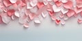 Love hearts composition origami paper background for Mothers Day Royalty Free Stock Photo