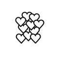 love hearts icon Royalty Free Stock Photo